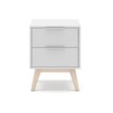 Bijeli noćni ormarić Campus – Marckeric