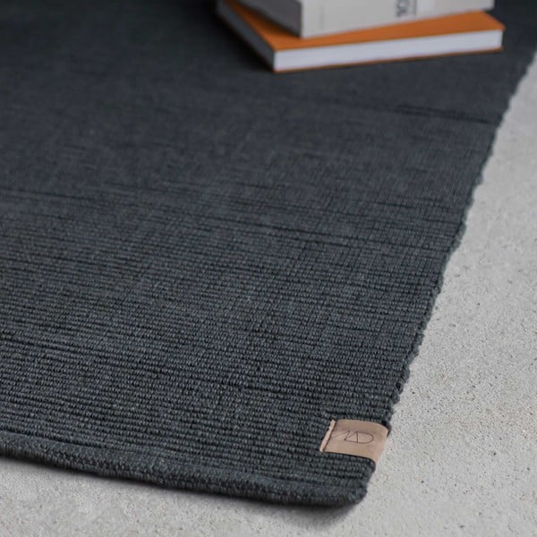 Tamno sivi tepih od jute 140x200 cm Ribbon - Mette Ditmer Denmark-image-3