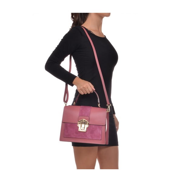 Ružičasta kožna torbica Isabella Rhea, 22 x 27 cm-image-4