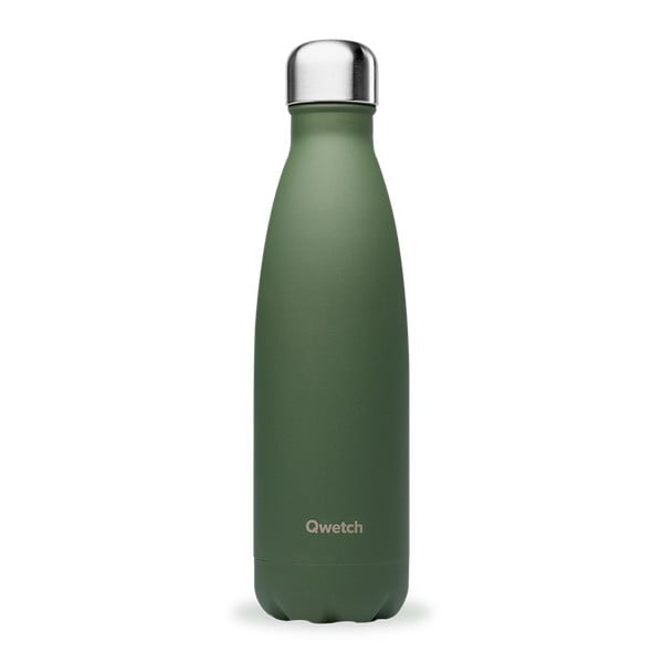 Zelena putna boca od nehrđajućeg čelika 500 ml Granite - Qwetch