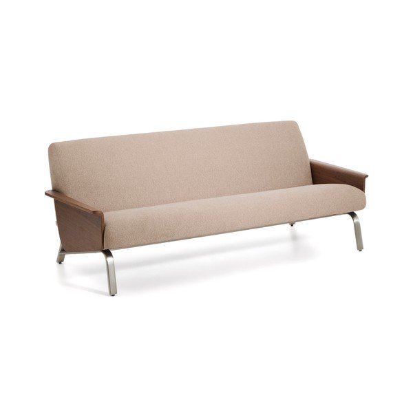 Svjetlo smeđa sofa od šenila 205 cm Amsen – Kave Home-image-2