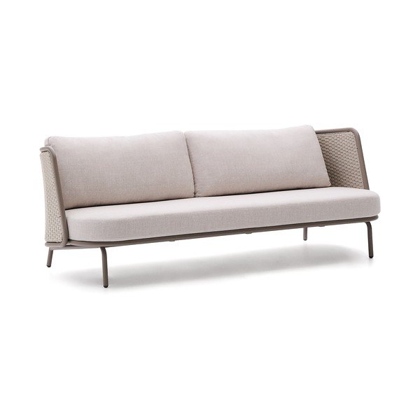 Bež/smeđe-siva podstavljena vrtna sofa Sedalis – Kave Home
