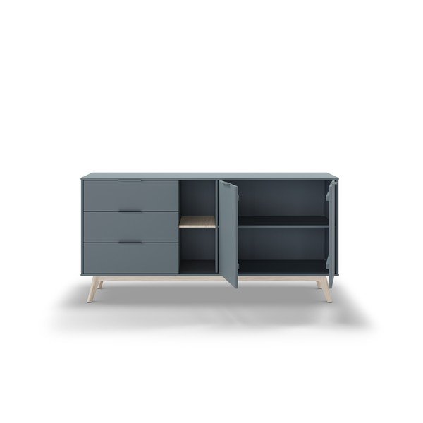Komoda prljavo zelena 165x80x40 cm Pisco – Marckeric-image-3