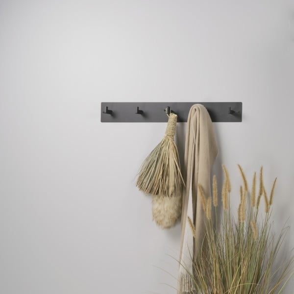 Crna metalna zidna vješalica 70 cm Leatherman – Spinder Design-image-3