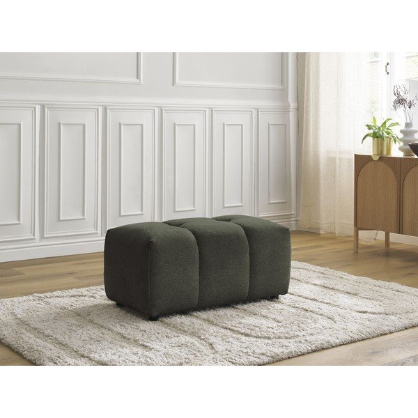 Kaki zeleni tabure od šenila Roxelane – Bobochic Paris-image-1