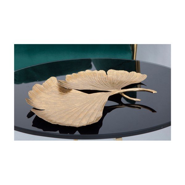 Dekoracija u zlatu Mauro Ferretti Double Leaf, 40 x 32 cm-image-1