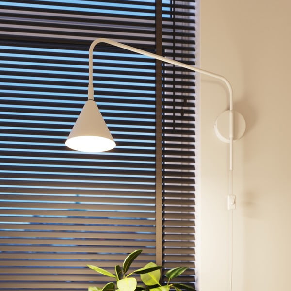 Bijela zidna lampa s utikačem Zylo – Sollux-image-1