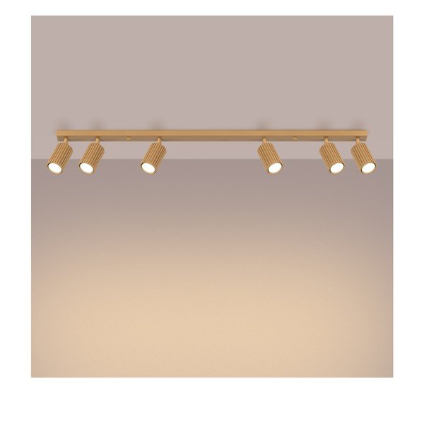 Reflektor u zlatnoj boji 6,5x117 cm Gleam – Sollux-image-2