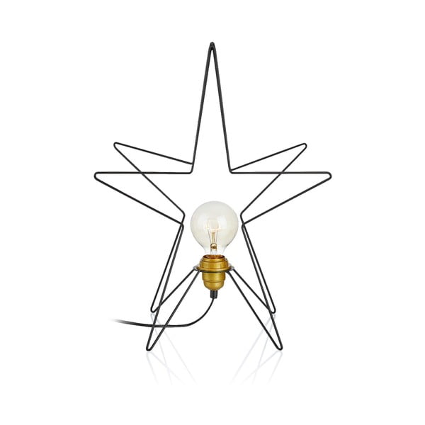 Crni božićni svjetlosni ukras Asterix – Markslöjd