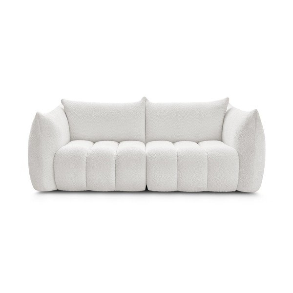 Bijela sofa od bouclé tkanine 234 cm Azra – Bobochic Paris