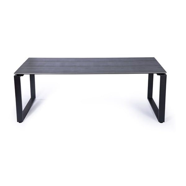 Set od 4 Gabriela blagovaonske stolice od ratana i crnog stola Strong - Bonami Essentials-image-1