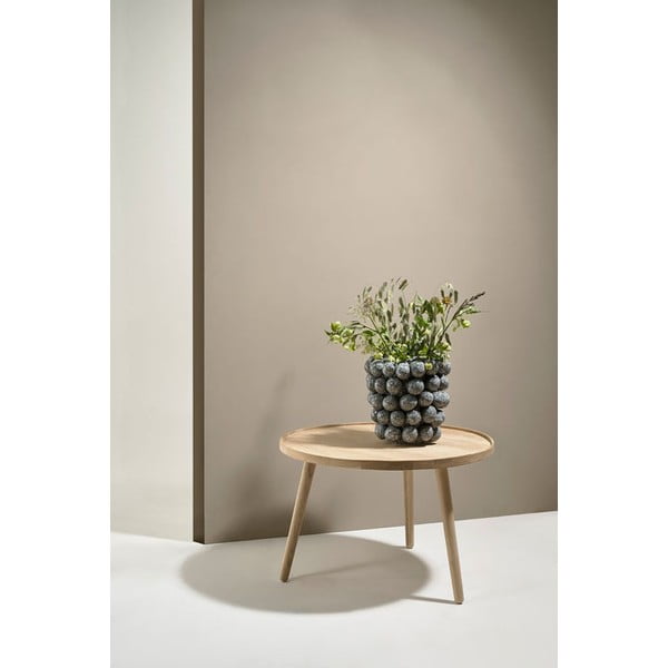 Okrugao stolić za kavu od punog hrasta u prirodnoj boji ø 70,5 cm Ebern – Villa Collection-image-1