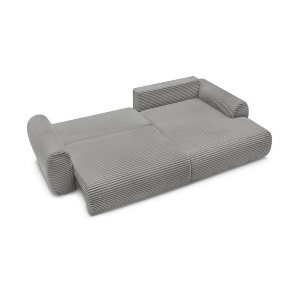 Tamno siva sklopiva kutna garnitura od samta (s desnim kutom) Lucien – Bobochic Paris-image-4