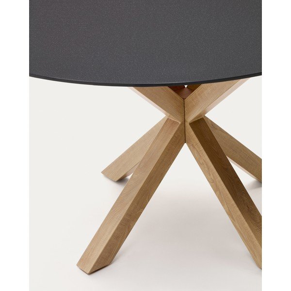 Okrugao blagovaonski stol sa staklenom pločom stola ø 150 cm Argo – Kave Home-image-1