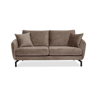 Smeđe-siva sofa s baršunastom površinom Scandic Magic, širine 190 cm