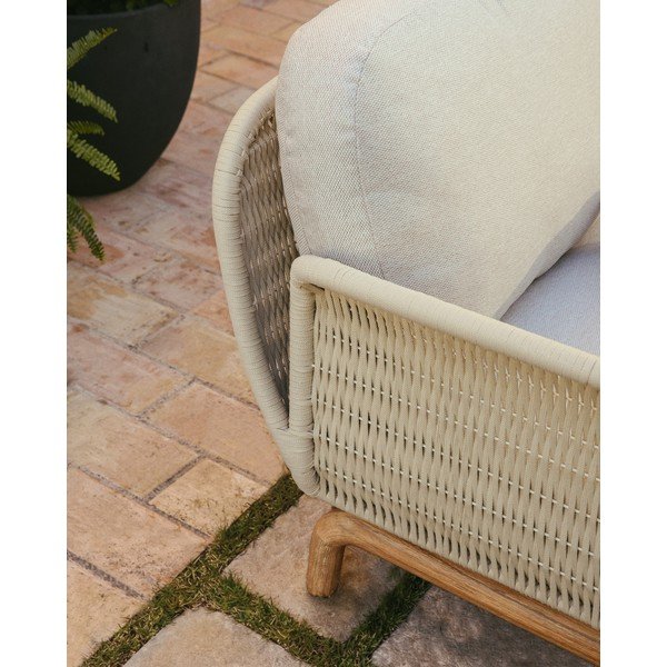 Bež podstavljena vrtna sofa Alipa – Kave Home-image-2