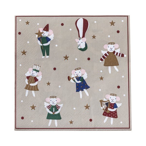 Papirnati ubrusi u setu 20 kom 33x33 cm Peo – Bloomingville