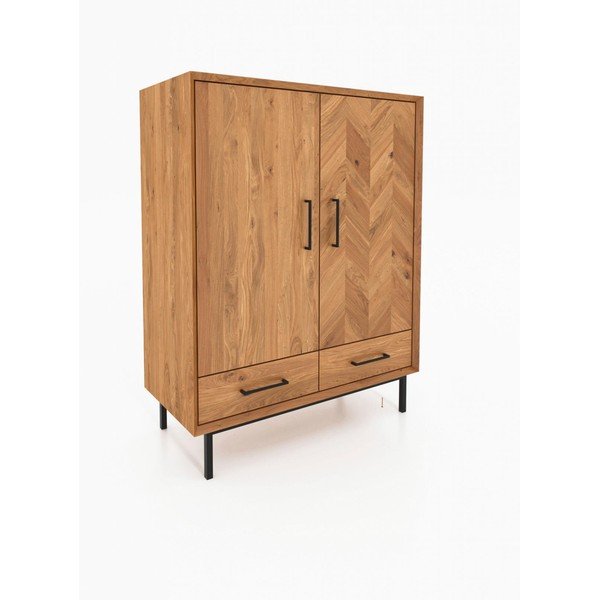 Ormarić od hrastovine u prirodnoj boji 97x125 cm Abies - The Beds-image-2