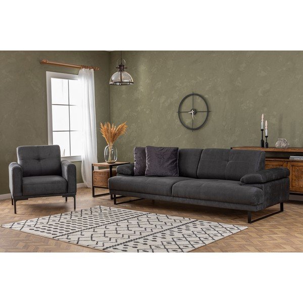 Antracitno siva sofa 239 cm Mustang – Balcab Home-image-2