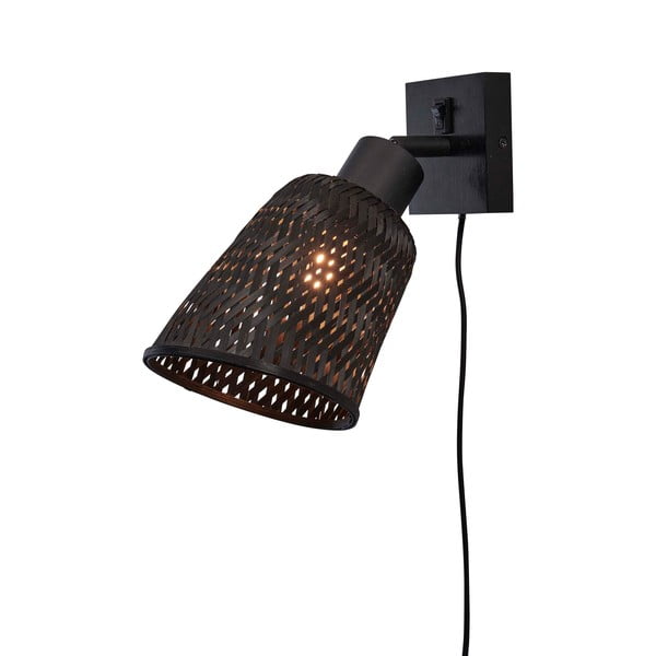 Crna zidna lampa ø 15 cm Java – Good&Mojo