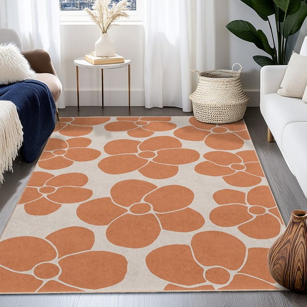 Narančasti periv tepih 80x150 cm Orange Meadow – Mila Home-image-4