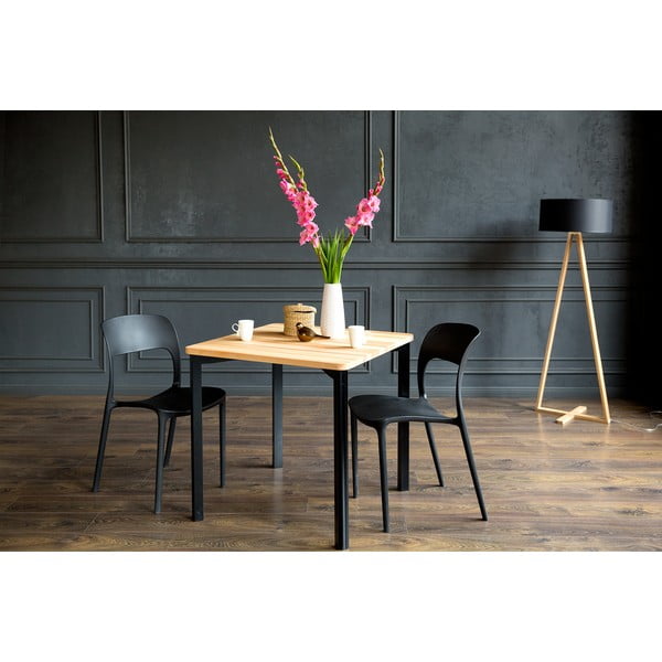 Crni blagovaonski stol Ragaba TRIVENTI, 80 x 120 cm-image-3