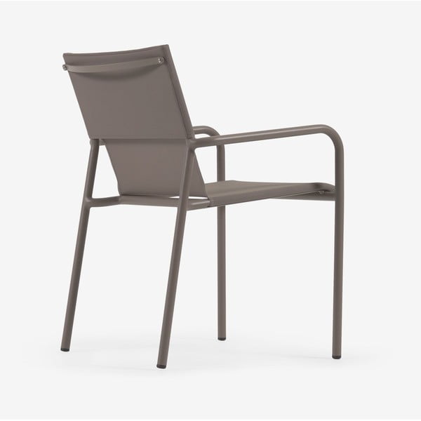 Smeđa aluminijska vrtna stolica Kave Home Zaltana-image-3