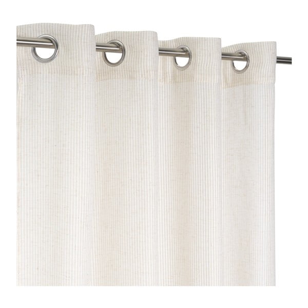 Bež prozirna zavjesa od mješavine lana 140x260 cm Fifties – Casa Selección-image-2