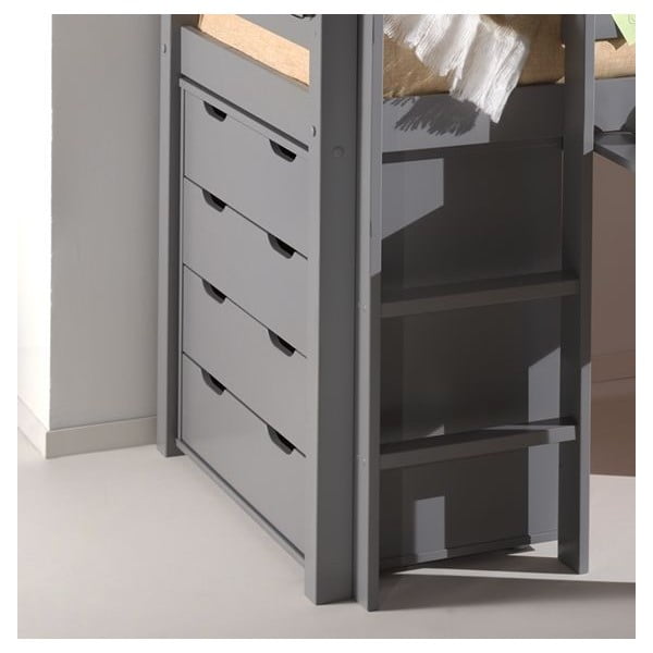 Siva niska dječja komoda 85,5x72 cm Pino - Vipack-image-1