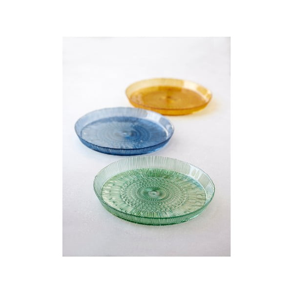 Plavi stakleni tanjur za posluživanje ø 30 cm Kusintha – Bitz-image-4