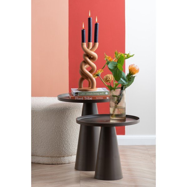 Bež keramički svijećnjak za tri svijeće PT LIVING Twisted, visina 31,4 cm-image-1