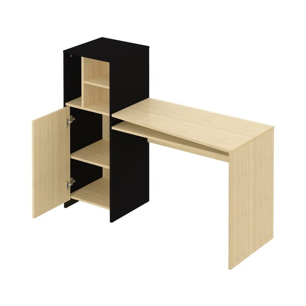 Radni stol s pločom u dekoru hrasta 130x50 cm Mitch - TemaHome-image-2