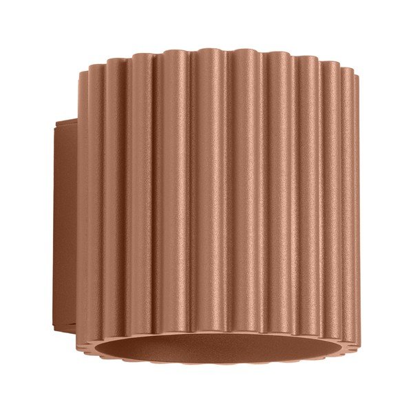 Svjetlo smeđa zidna lampa ø 10 cm Zora – Sollux