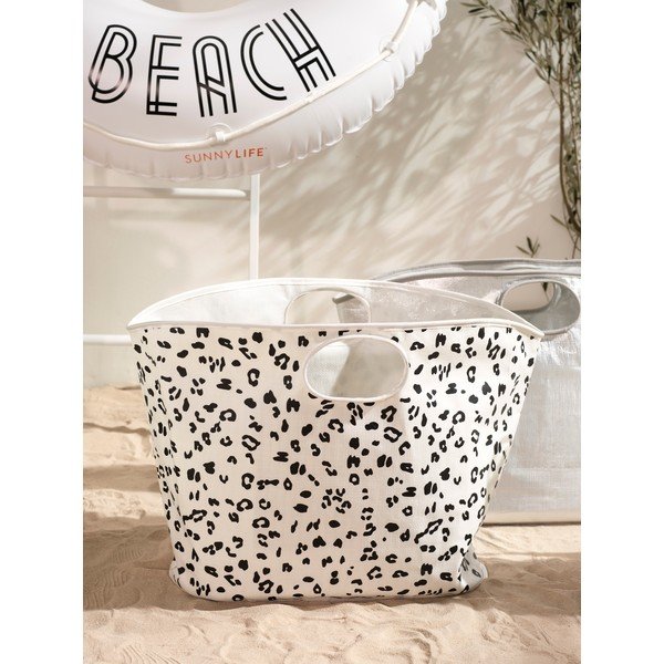 Bijelo-crna torba za plažu Sunnylife Everything Bag-image-1