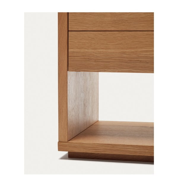 Niska komoda u dekoru hrasta u prirodnoj boji 200x74 cm Alguema – Kave Home-image-3