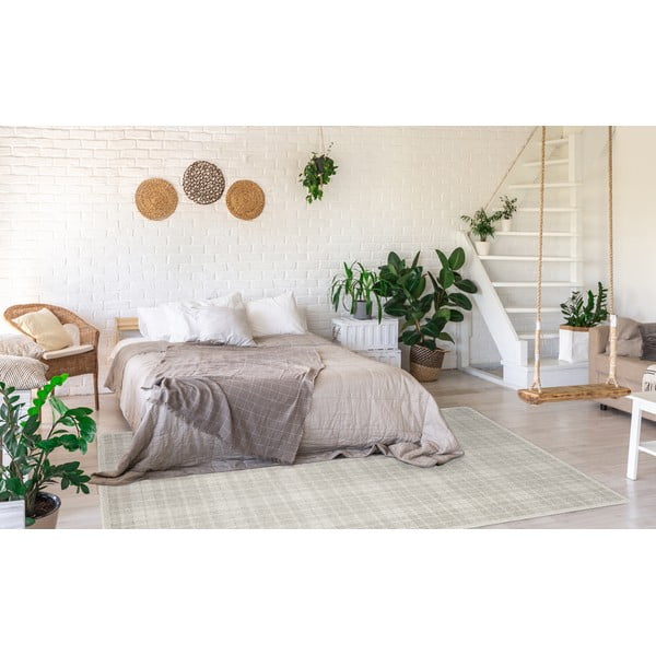 Svijetlo sivi vuneni tepih 160x230 cm Pano – Agnella-image-1