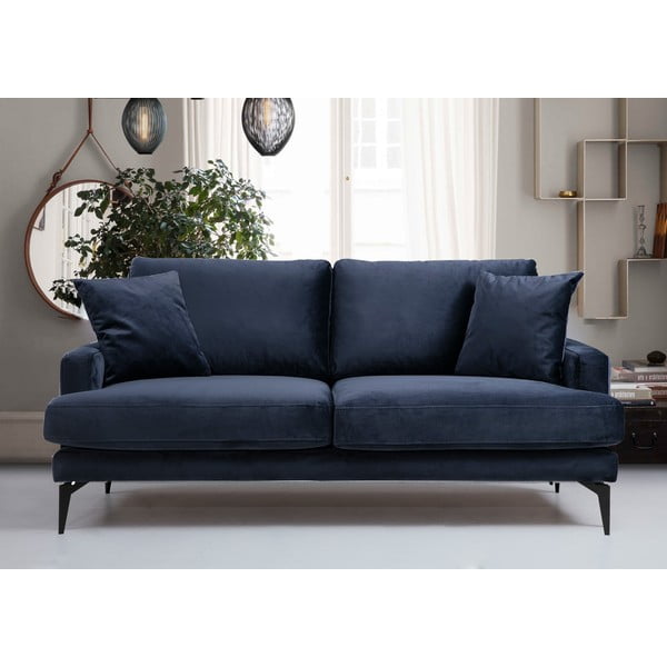 Tamno plava sofa 175 cm Papira – Balcab Home-image-1
