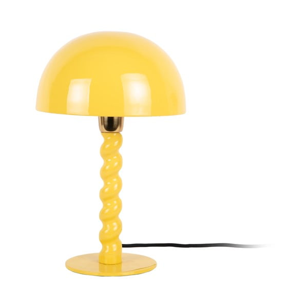 Žuta  stolna lampa s metalnim sjenilom (visina 39 cm) Prisa – Leitmotiv