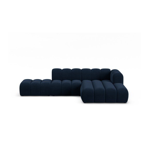 Tamno plava kutna garnitura (s desnim kutom) Lupine – Micadoni Home