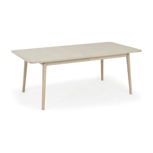 Proširiv blagovaonski stol s pločom stola u dekoru hrasta u prirodnoj boji 100x200 cm Nyborg – Furnhouse