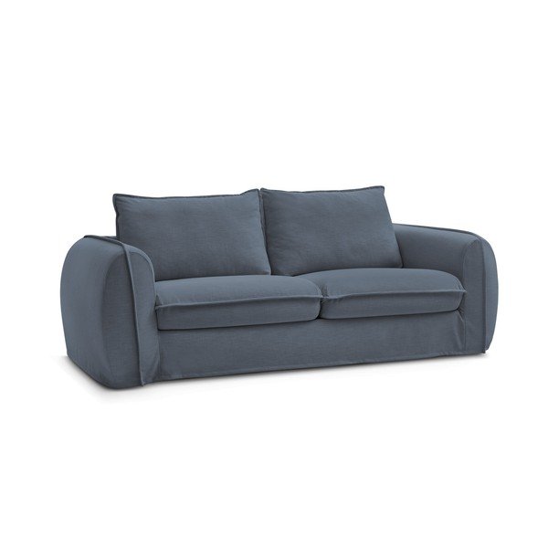 Plava sofa za spavanje/sklopiva 236 cm Archimede – Bobochic Paris-image-3