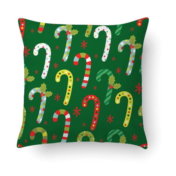 Zeleni jastuk Crido Consulting Festive Santa, 40 x 40 cm