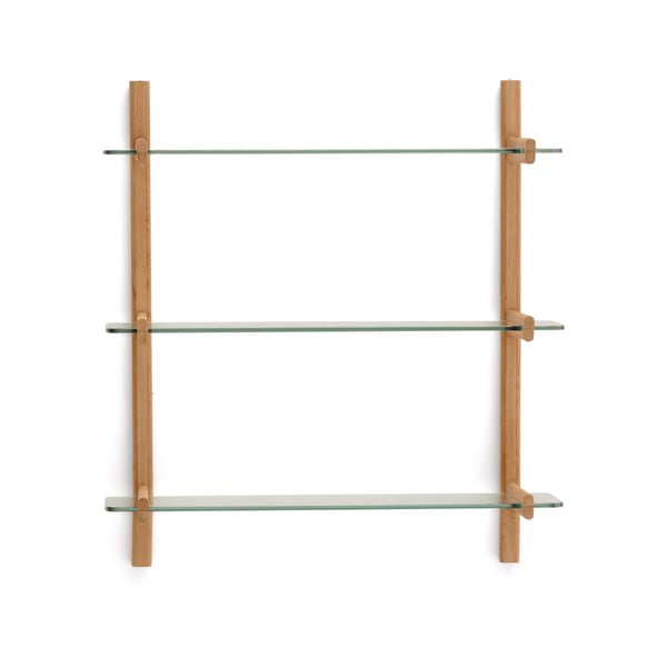 Stakleni modularni sustav polica u prirodnoj boji 90x98x30,5 cm Sitra – Kave Home