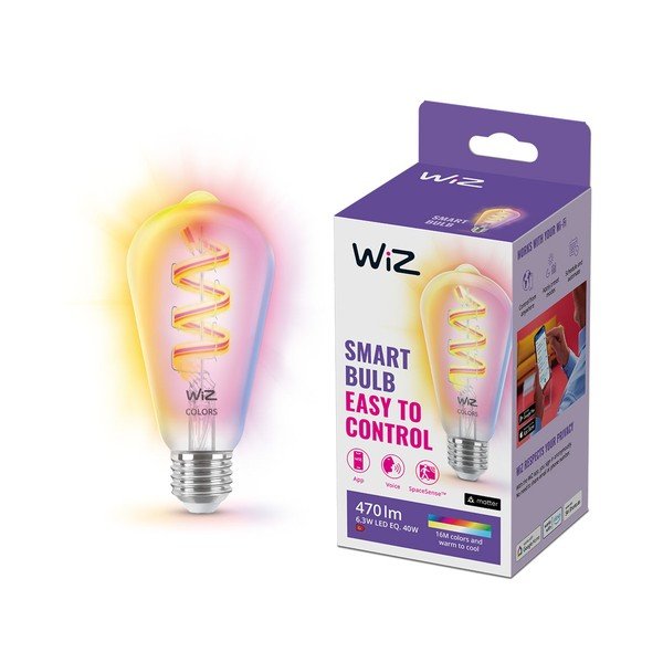 Sa žarnom niti pametna žarulja E27, 6 W – WiZ