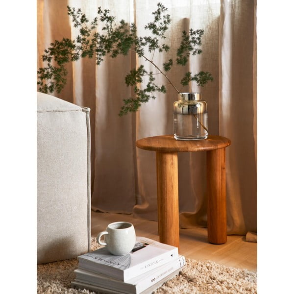 Ručno puhana staklena vaza zlatne boje Westwing Collection Uma, visina 20 cm-image-1