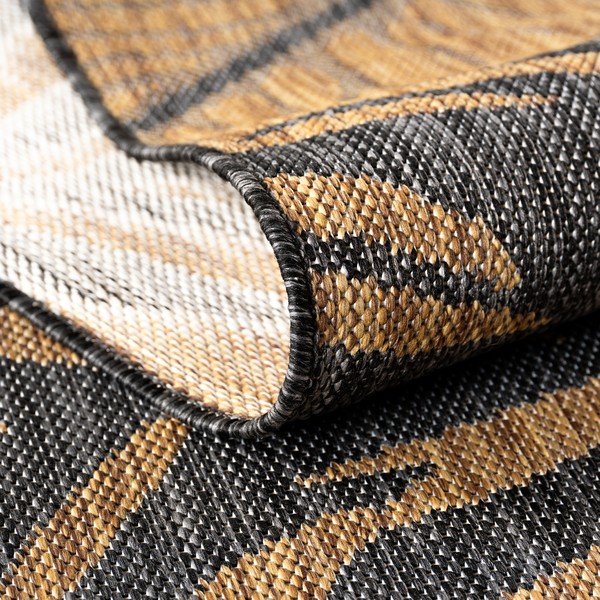 Crni/smeđi okrugao unutarnji i vanjski tepih ø 160 cm Mira 1451 – Ayyildiz Carpets-image-3