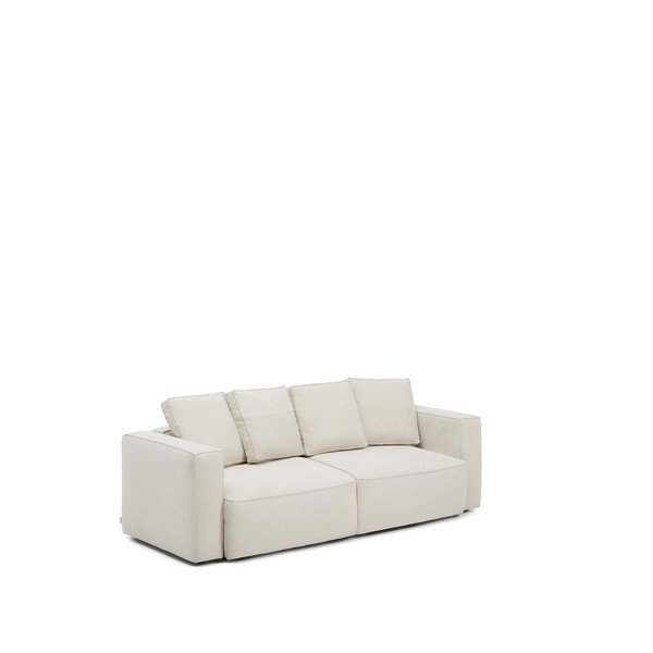Bež sklopiva sofa od šenila 236 cm Marela – Kave Home-image-2