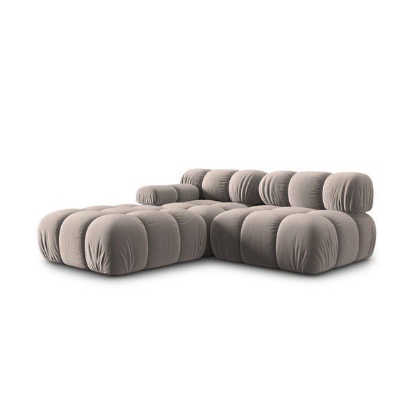 Svjetlo smeđa baršunasti sofa 282 cm Bellis – Micadoni -image-4