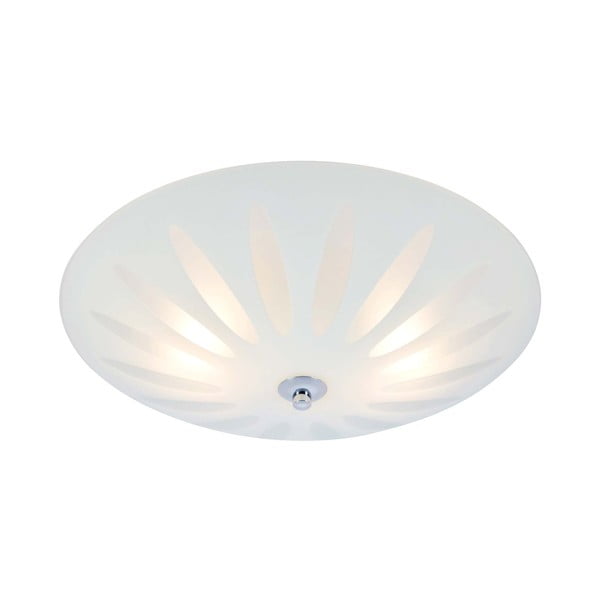 Bijela stropna svjetiljka sa staklenim sjenilom Petal – Markslöjd