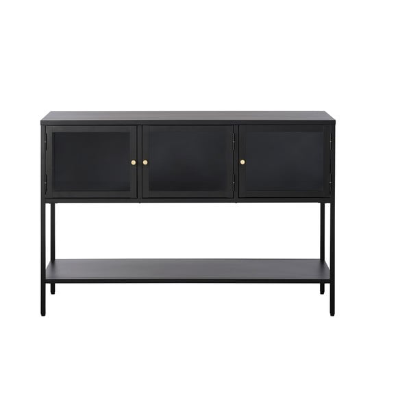 Crna metalna vitrina 88x132 cm Carmel – Unique Furniture